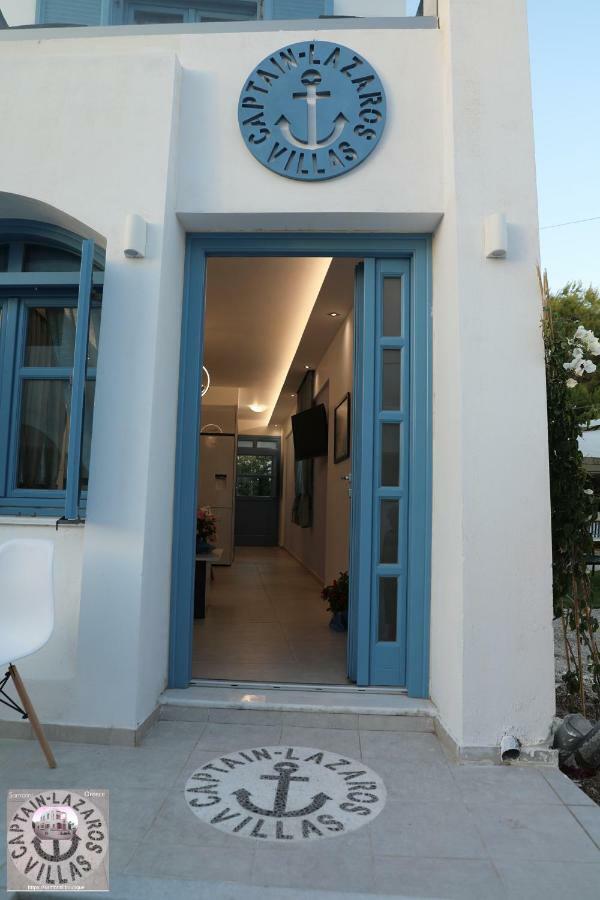 Located By The Sea One Beachfront Private Captain Lazaros Pool Villa With Loft In 750Sqm Spacious Private Plot-Jacuzzi-Sunrelax-Furnished Terace-Gazebo-Private Parking,Sleep 3 Adults And 2 Children, Just Steps From The Black Beach-Seaview Perissa  Zewnętrze zdjęcie