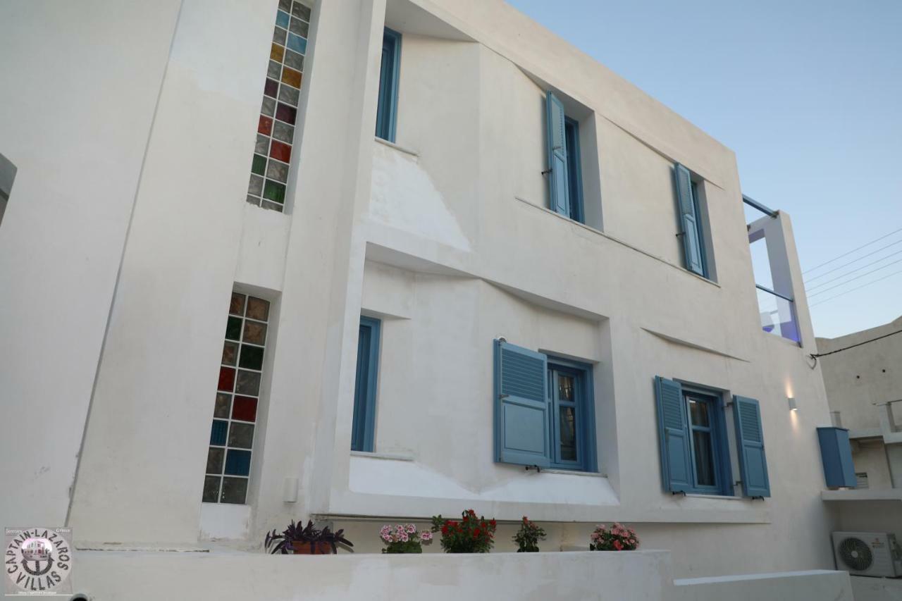 Located By The Sea One Beachfront Private Captain Lazaros Pool Villa With Loft In 750Sqm Spacious Private Plot-Jacuzzi-Sunrelax-Furnished Terace-Gazebo-Private Parking,Sleep 3 Adults And 2 Children, Just Steps From The Black Beach-Seaview Perissa  Zewnętrze zdjęcie